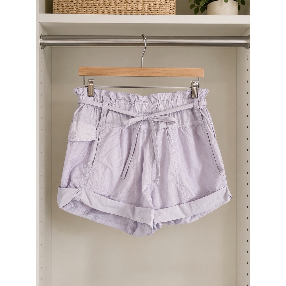 Free People Movement Cargo Shorts Lavender Size Large NWT. O-10